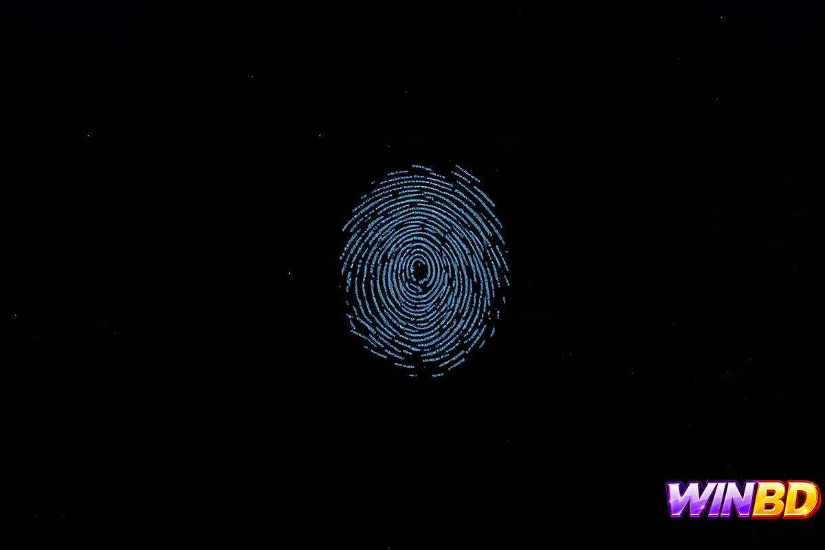 মোবাইল স্ক্রিনের কাচে আঙুলের ছাপের ম্যাক্রো ছবি, লগইন স্পর্শের ইঙ্গিত